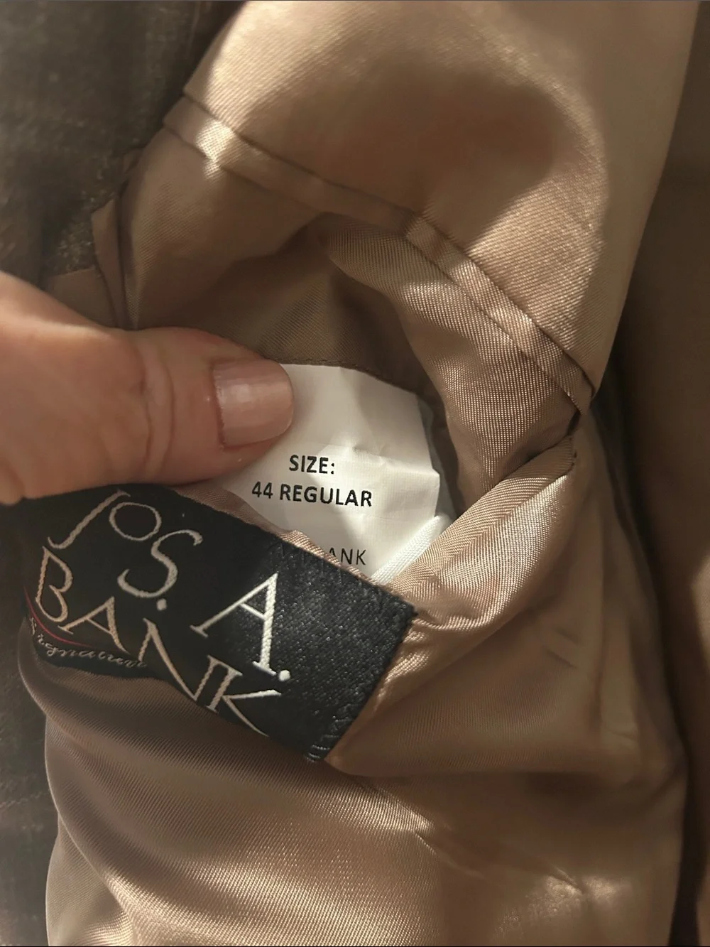 Jos. A. Bank Men's Brown Plaid Sport Coat